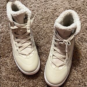 Vessi Cream High-Top Sneakers